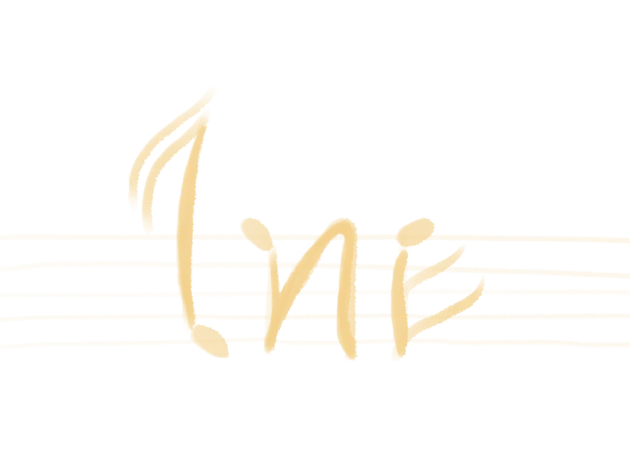 Hand-drawn Thai script on a musical staff
